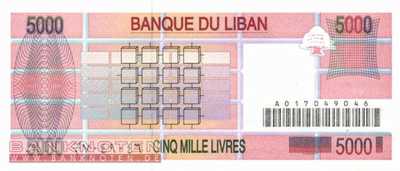 Libanon - 5.000  Livres (#071a_UNC)