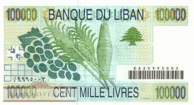 Libanon - 100.000  Livres (#078_UNC)
