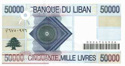 Libanon - 50.000  Livres (#082_UNC)