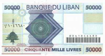 Libanon - 50.000  Livres (#088_UNC)