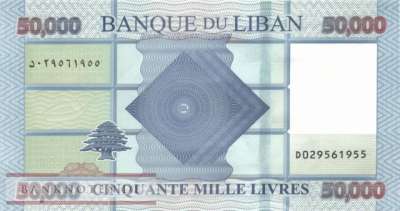 Libanon - 50.000  Livres (#094d_UNC)