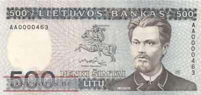 Litauen - 500  Litu (#051_UNC)
