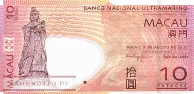 Macao - 10  Patacas (#080b_UNC)