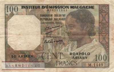 Madagaskar - 100  Francs=20 Ariary (#052-U1_F)