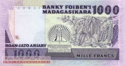 Madagaskar - 1.000  Francs (#068a_UNC)