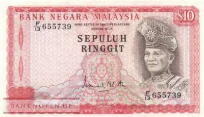 Malaysia - 10  Ringgit (#015_VF)