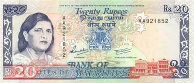 Mauritius - 20  Rupees (#036_UNC)