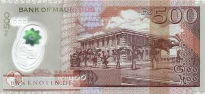 Mauritius - 500  Rupees - Polymer (#066c_UNC)