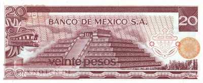 Mexico - 20  Pesos (#064b-AM_UNC)