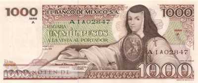 Mexico - 1.000  Pesos (#070a-A_UNC)