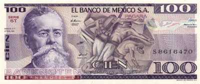 Mexico - 100  Pesos (#074a-ST_UNC)