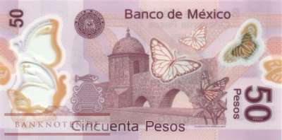 Mexico - 50  Pesos (#123A-AF_UNC)