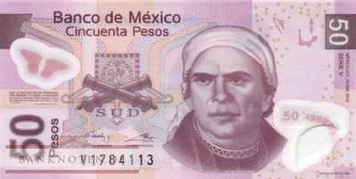 Mexico - 50 Pesos (#123k-V_UNC)