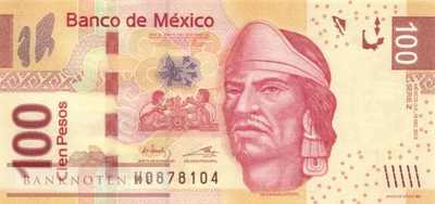 Mexico - 100  Pesos (#124h-Z_UNC)