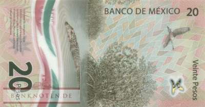 Mexico - 20  Pesos - Gedenkbanknote (#132b-U2_UNC)