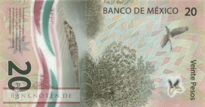 Mexico - 20  Pesos - Gedenkbanknote (#132f-U2_UNC)