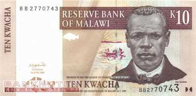 Malawi - 10  Kwacha (#051a_UNC)