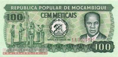 Mozambique - 100 Meticais (#126_UNC)