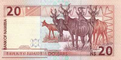 Namibia - 20  Namibia Dollars (#005a_UNC)