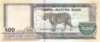 Nepal - 500  Rupees (#081b_UNC)