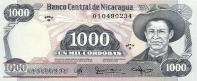 Nicaragua - 1.000  Cordobas (#145a_UNC)