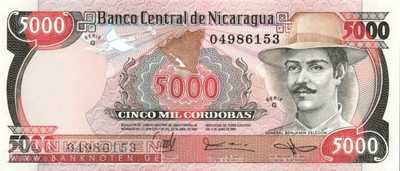 Nicaragua - 5.000  Cordobas (#146_UNC)