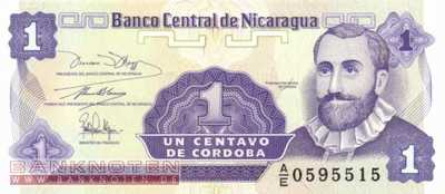 Nicaragua - 1  Centavo (#167_UNC)