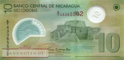 Nicaragua - 10  Cordobas (#201b_UNC)