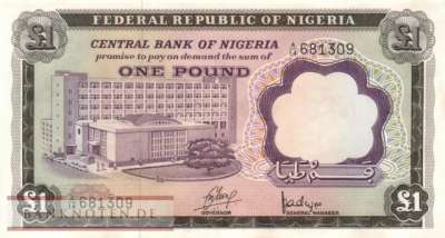 Nigeria - 1  Pound (#012a_AU)