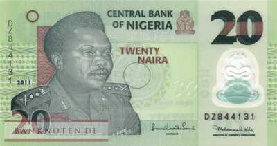 Nigeria - 20  Naira - Ersatzbanknote (#034gR_UNC)
