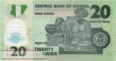 Nigeria - 20  Naira (#034t_UNC)