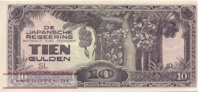 Niederländisch Indien - 10  Gulden (#125c_UNC)