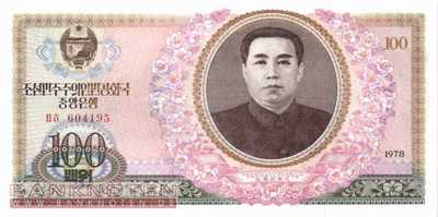 Nordkorea - 100  Won (#022a_UNC)