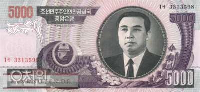 Nordkorea - 5.000  Won (#046c-3_UNC)