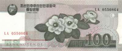 Nordkorea - 100  Won (#061-2_UNC)
