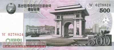 Nordkorea - 500  Won (#063-1_UNC)