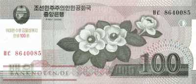 Nordkorea - 100  Won - 100 Jahre Kim Il Sung (#CS12_UNC)