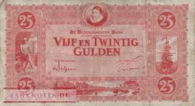 Niederlande - 25  Gulden (#046-30_F)
