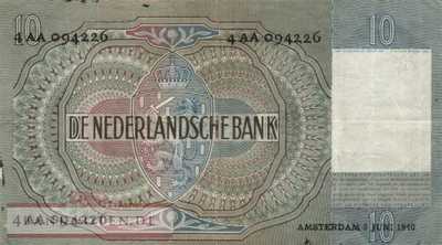 Niederlande - 10  Gulden (#053_F)