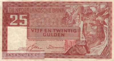 Niederlande - 25  Gulden (#084_VF)