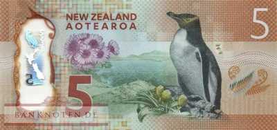 Neuseeland - 5  Dollars (#191a_UNC)