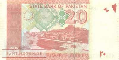 Pakistan - 20  Rupees (#055p-U2_UNC)