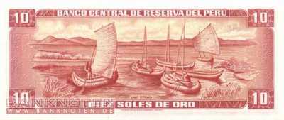 Peru - 10  Soles de Oro (#106_UNC)