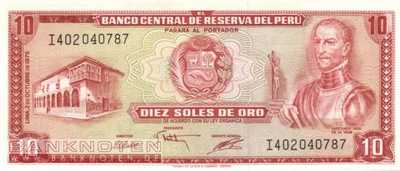 Peru - 10  Soles de Oro (#106_UNC)