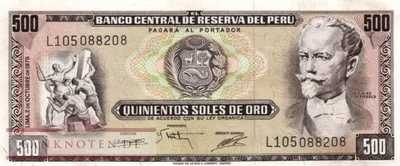 Peru - 500  Soles de Oro (#110_AU)