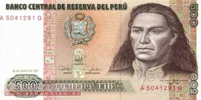Peru - 500  Intis (#134b_UNC)