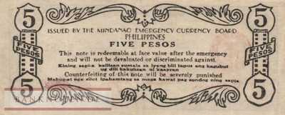 Philippinen - 5  Pesos (#S517b_F)