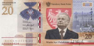 Polen - 20  Zlotych - im Folder (#195F_UNC)