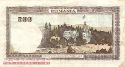 Rumänien - 500  Lei (#051a-3_VF)