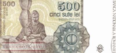 Rumänien - 500  Lei (#098a_UNC)